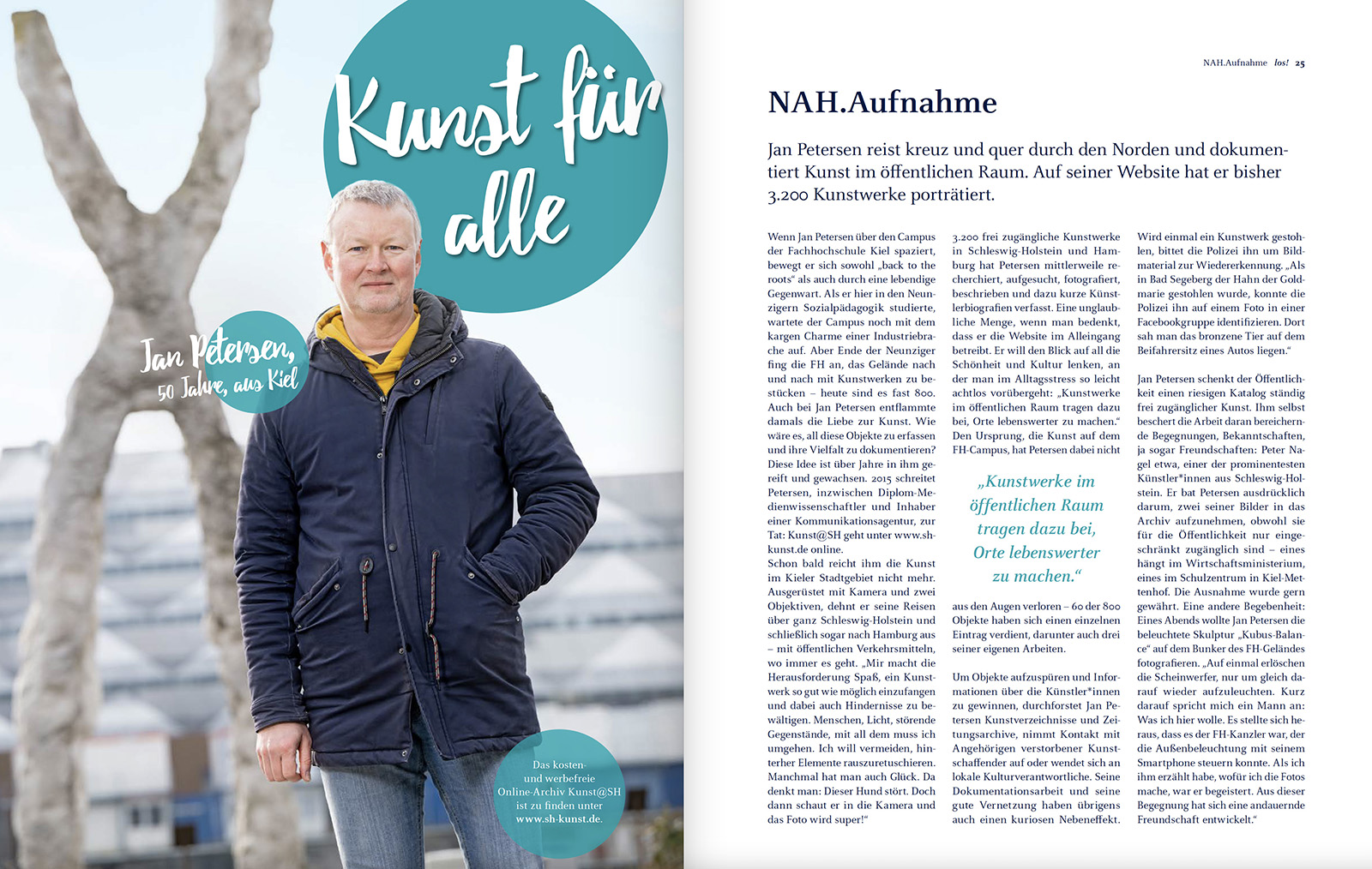 los! Das Magazin für Mobilität von nah.sh